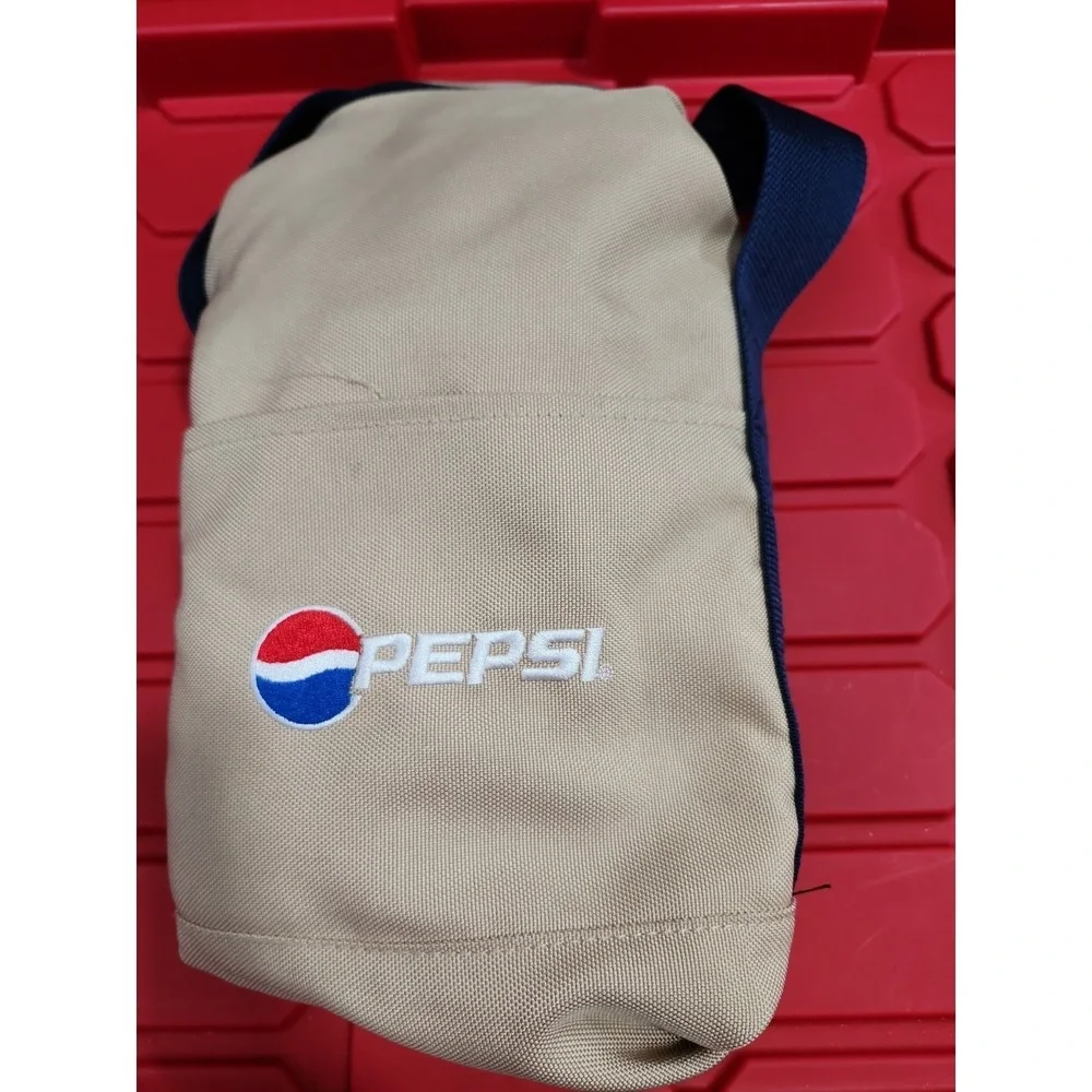 Vintage Pepsi Cola Co Travel Duffle Bag Retro Branded Merch Zipper Gym Carry All